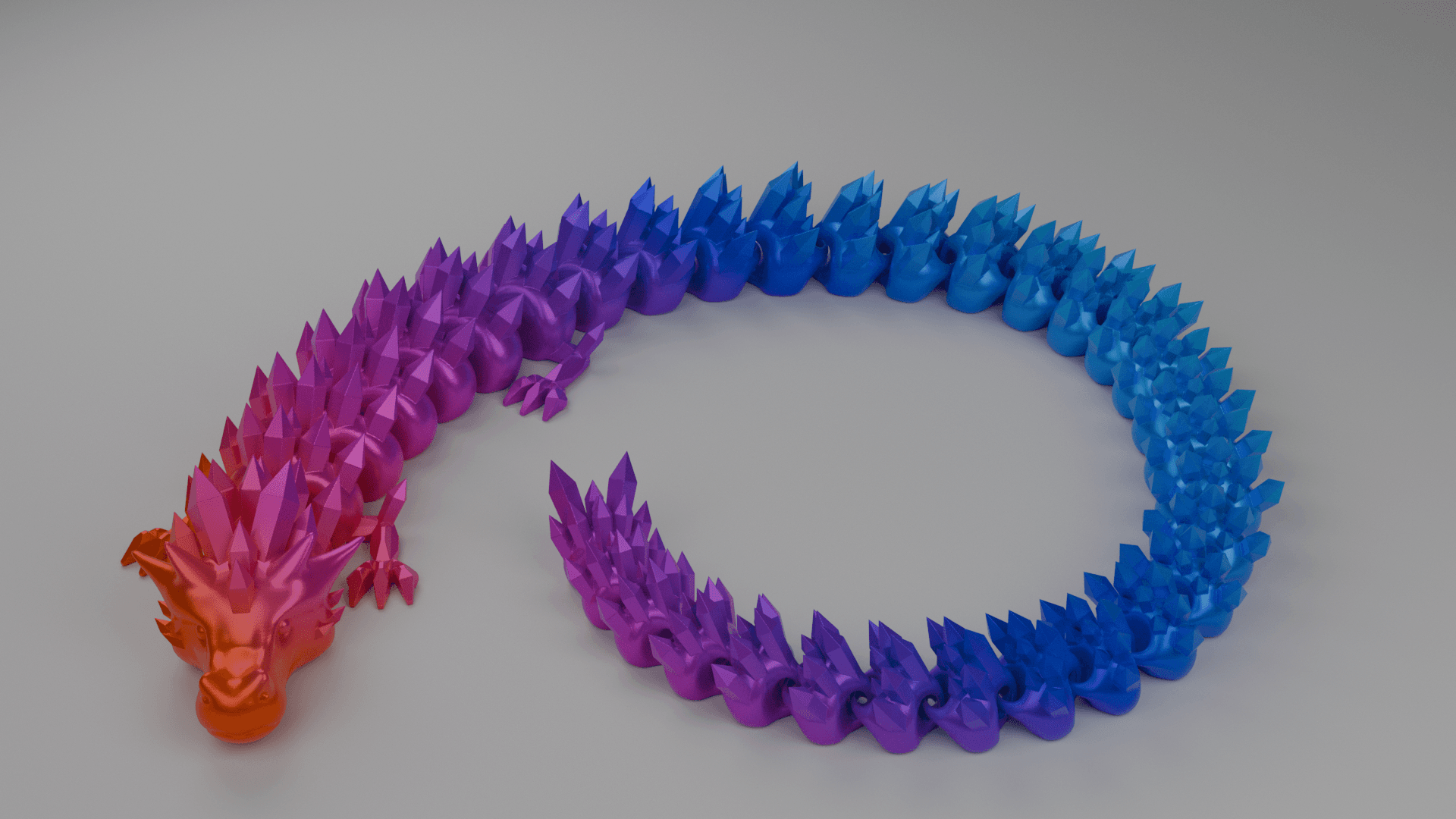 Crystal Dragon Classic – Smooth Flexi Figure