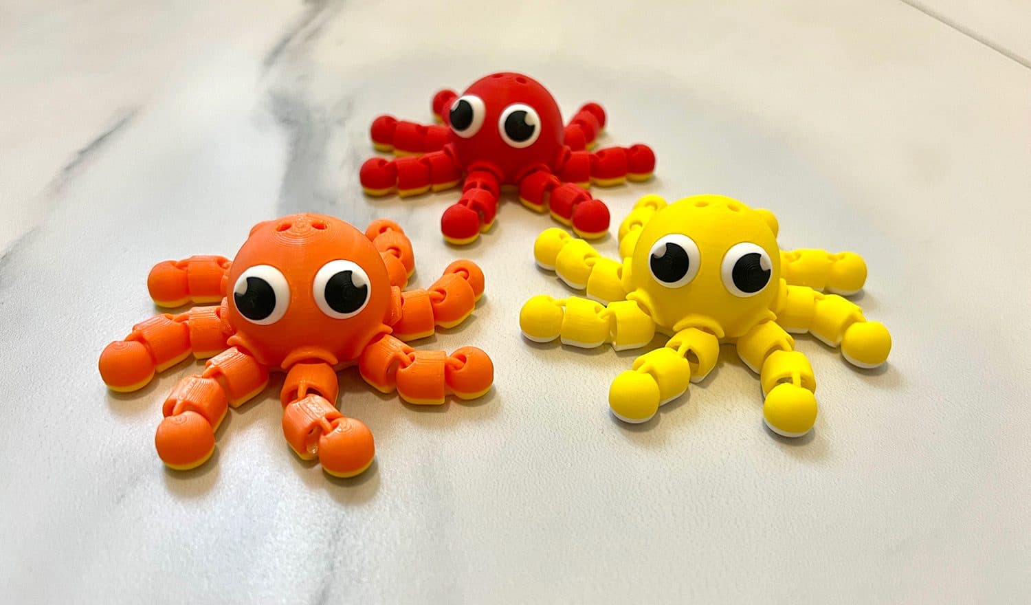 Flexy Octopus – Fidget Toy & Keychain