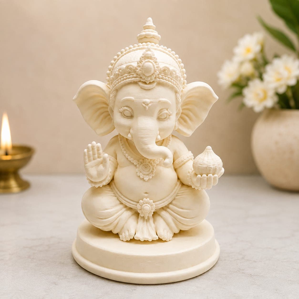 Divine Ganesha Idol – Blessings of Wisdom & Prosperity