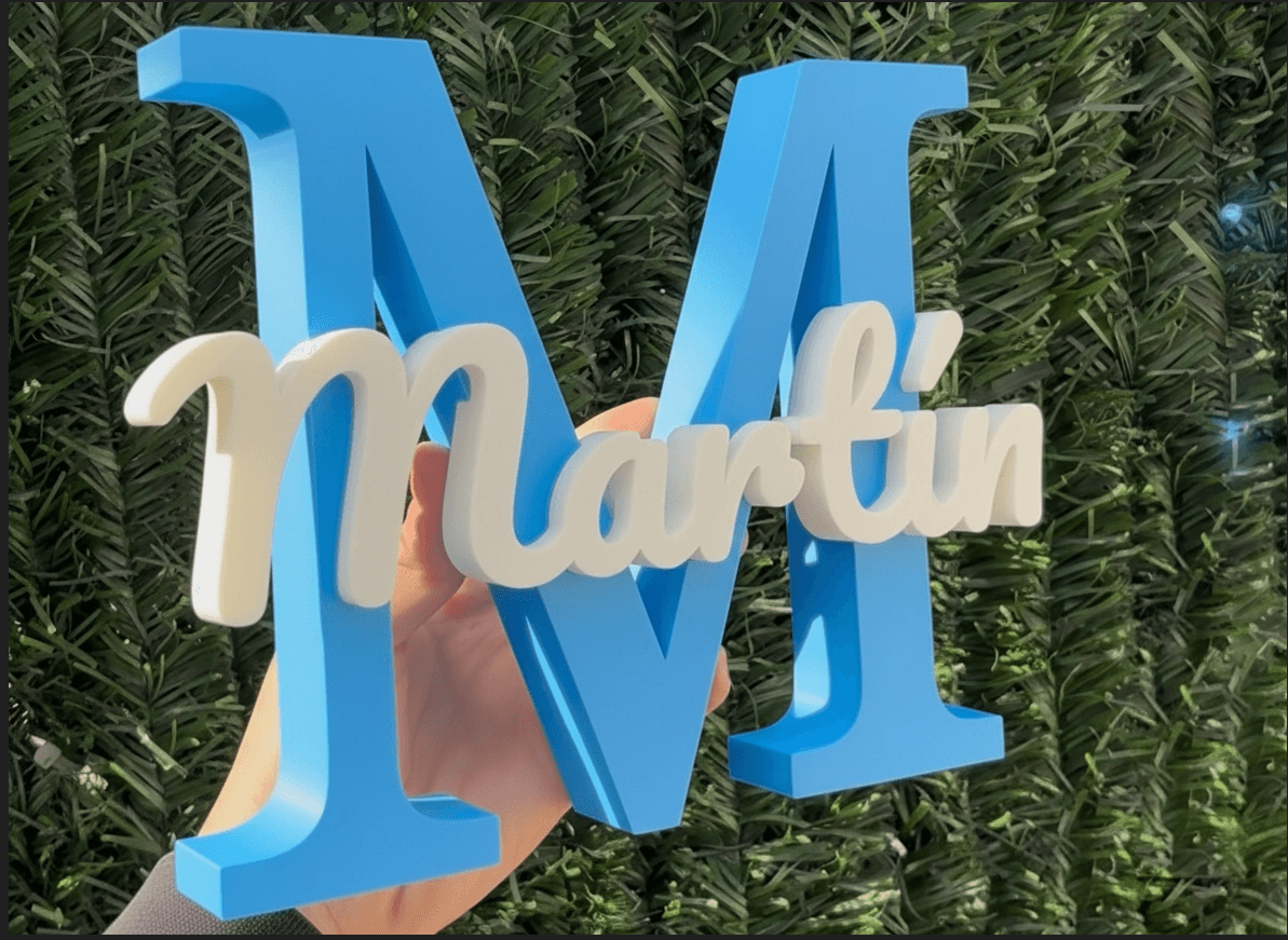 Initial + Name Sign – Personalized Letter Décor