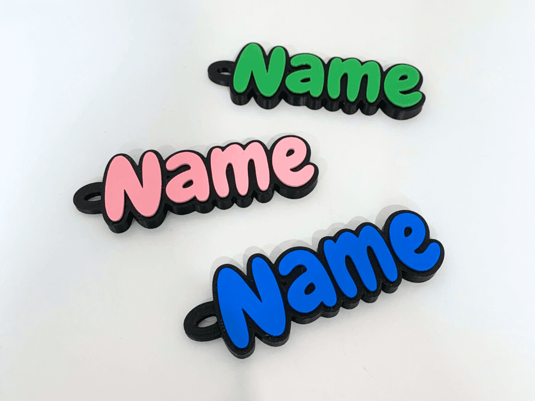 Multicolour Name Keyring – Bold, Bright & Personal