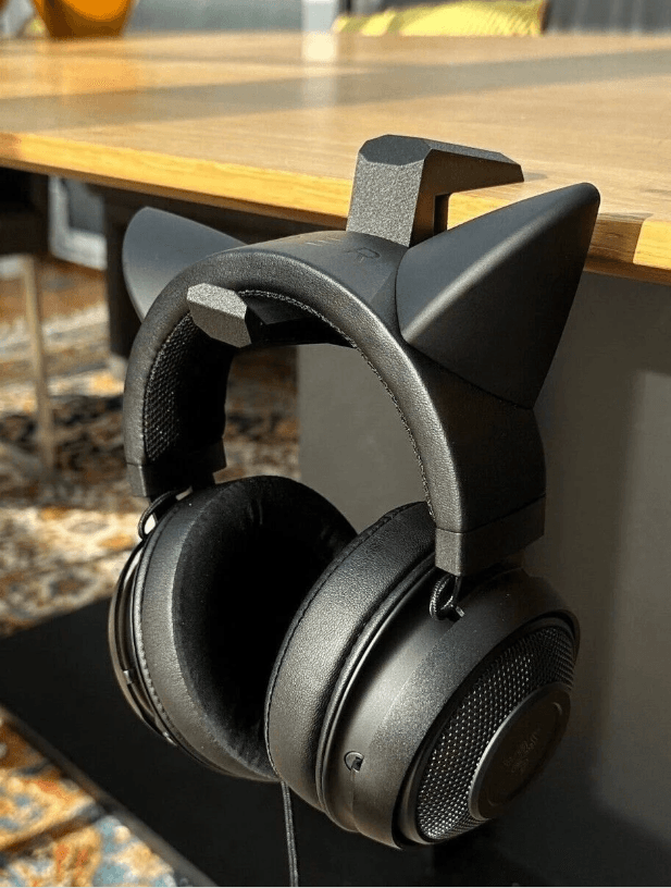 Desk-Mount Headset Holder – Space-Saving Hanger