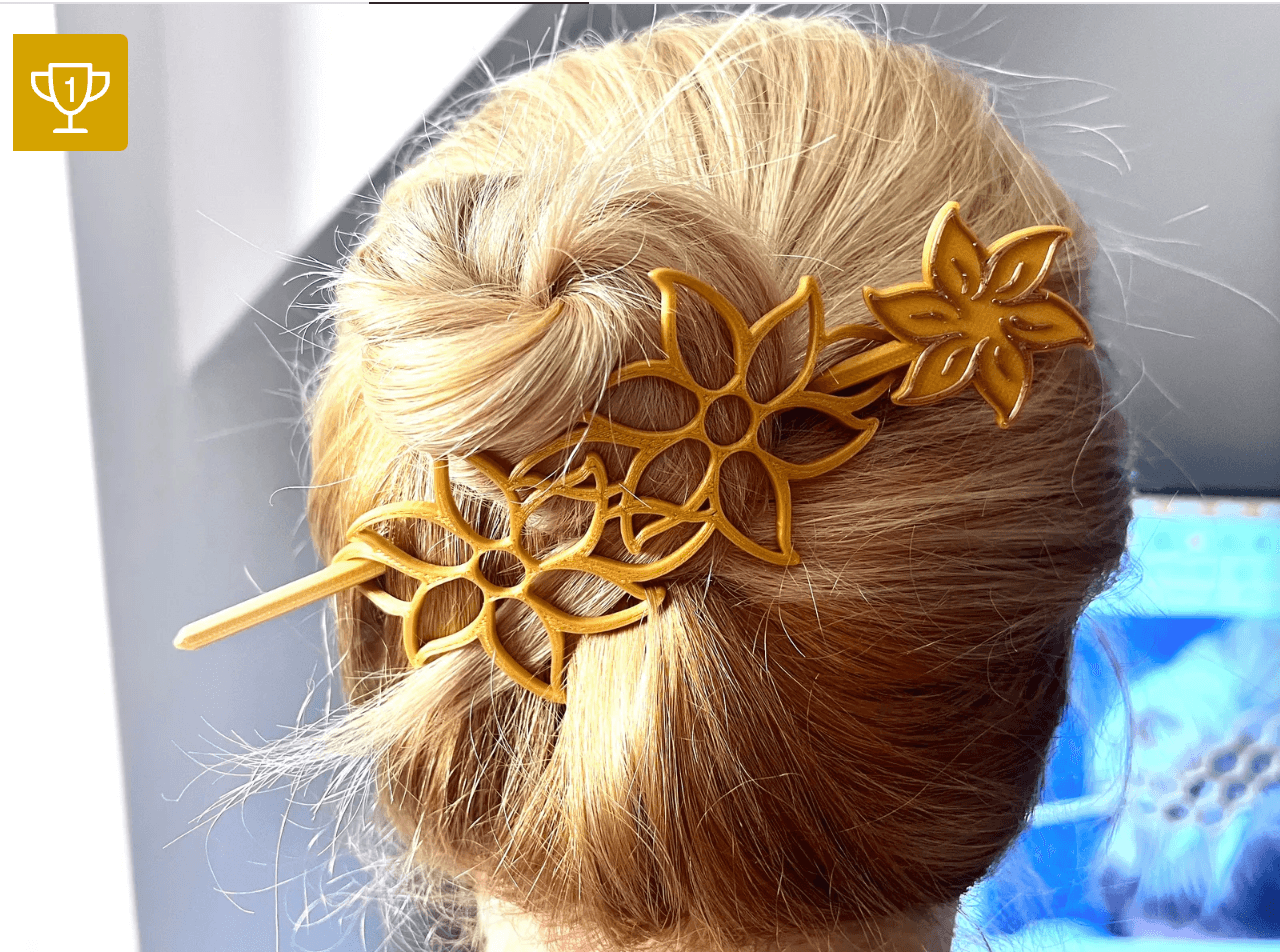 Flower Slide Clip – Pretty Floral Hair Accessory