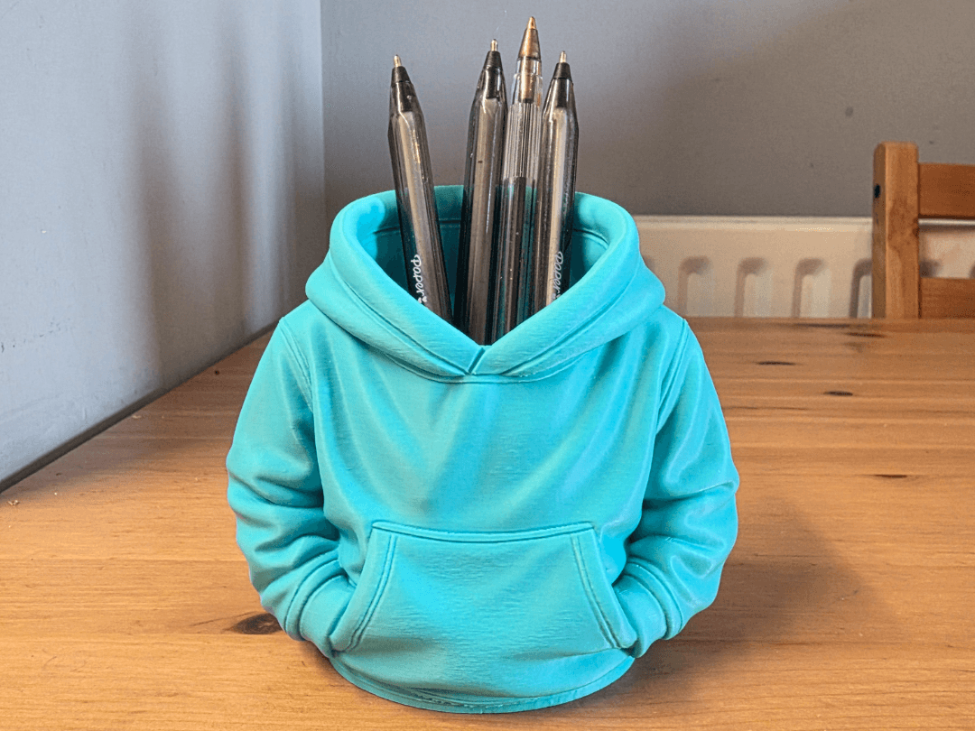 Hoodie Pen Pot – Cosy Streetwear Pencil Holder