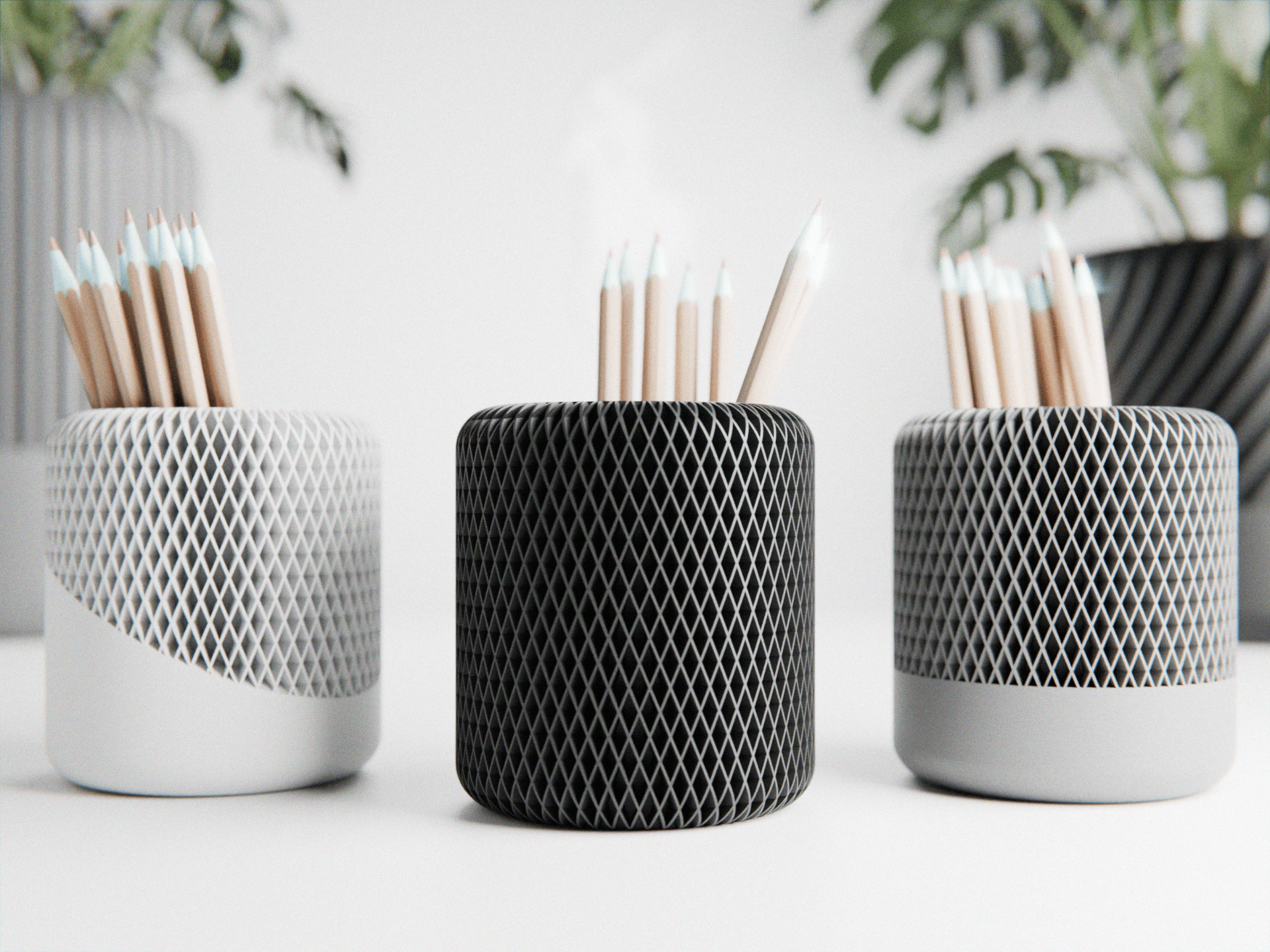 Japandi Pencil Holder – Minimal Desk Cup
