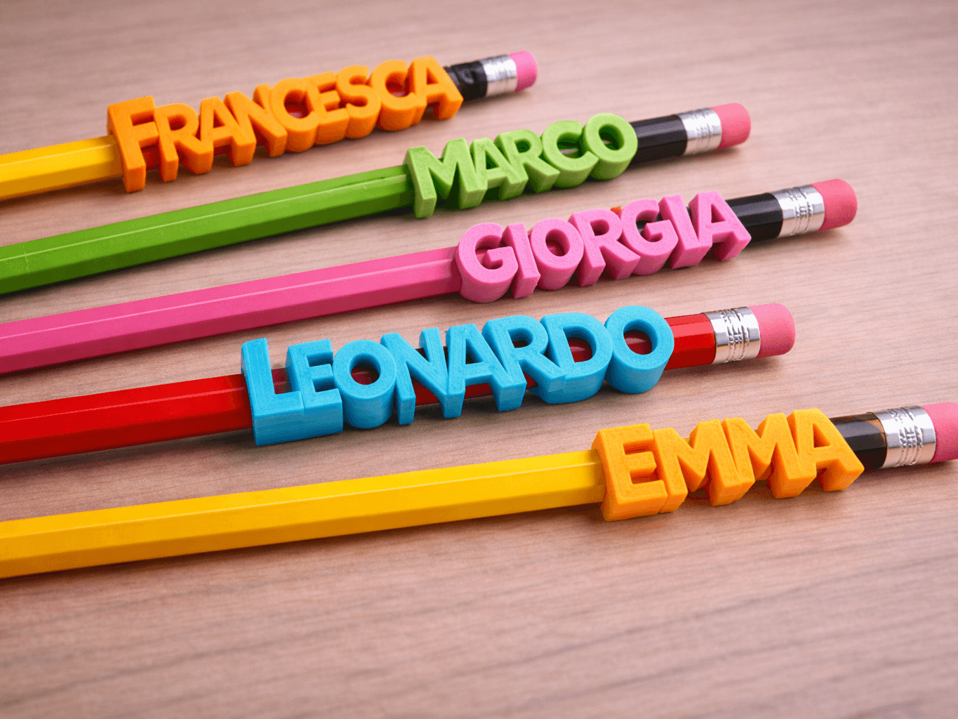 Pencil Name Slide-On – Personalized Stationery Tag