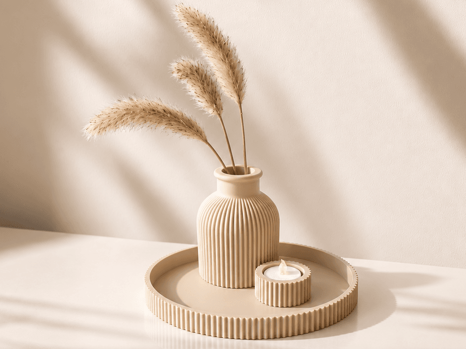 Wabi-Sabi Décor Set – Japanese-Inspired Shelf Styling