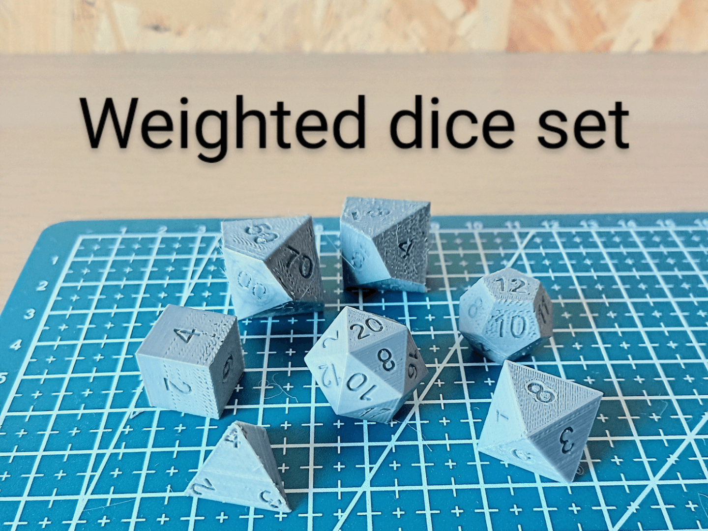 Weighted Dice Set – Balanced for Fair Rolls